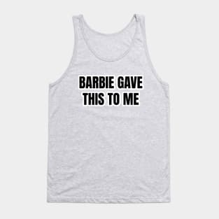 Barbie's Special Gift Typography Tank Top